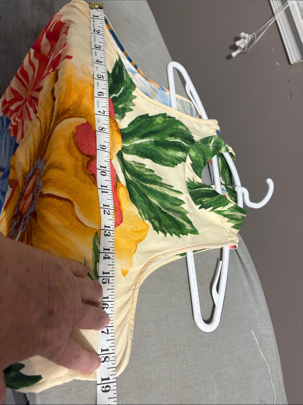 Antropologie FarmRio Halterneck Maxi Dress with Tropical Print - Picture 13 of 14